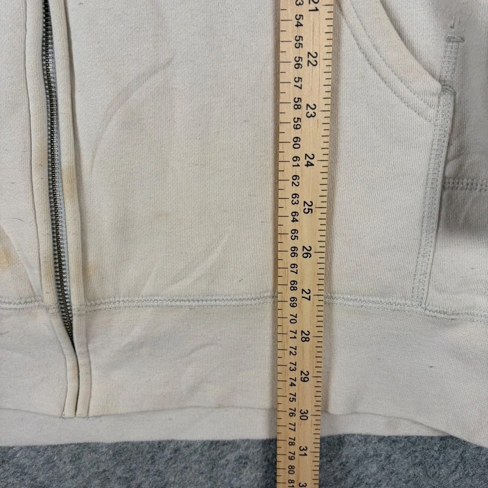 The North Face Full Zip Hoodie Mens XXL Cream Sherpa Lined Heavyweight Jacket‎